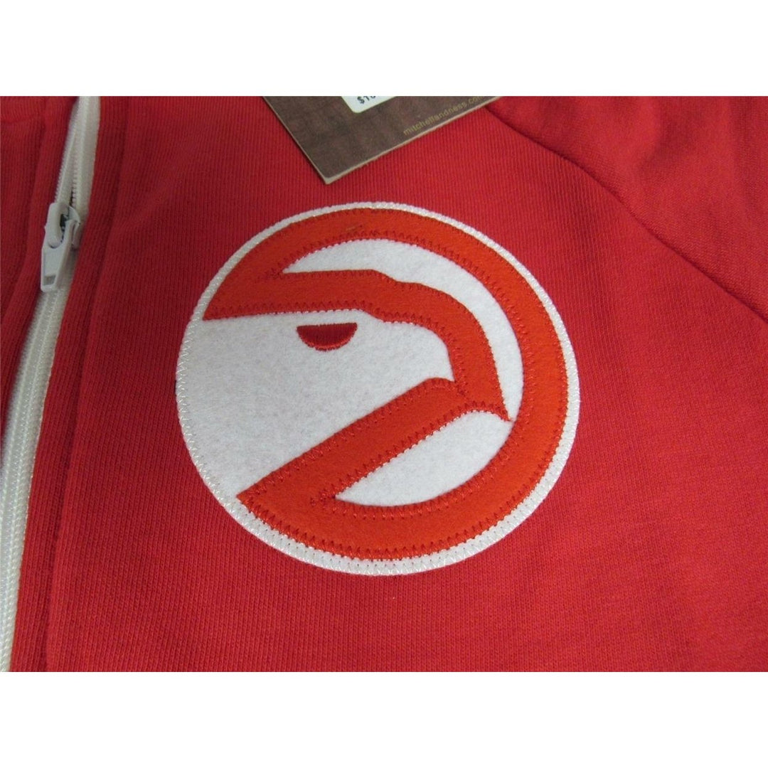 Atlanta Hawks Mens Size L Large Mitchell and Ness French Terry Jacket 100 Image 1