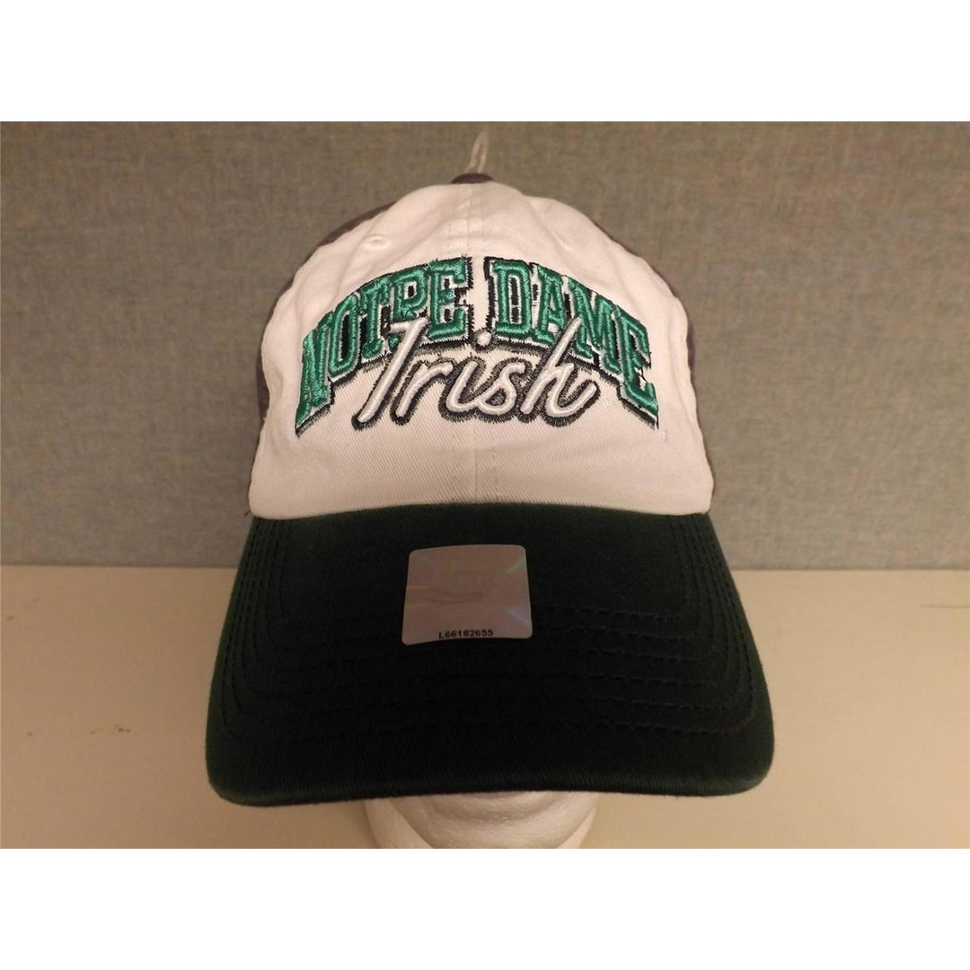 BIN-43 NOTRE DAME FIGHTING IRISH ADULT MENS S/M SMALL/MEDIUM HAT CAP Image 1