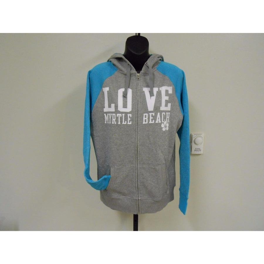 LOVE MYRTLE BEACH Womens size M MEDIUM Hoodie-Jacket 77KZ Image 1