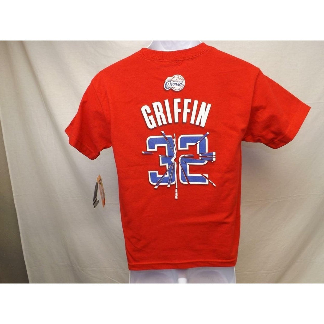 Los Angeles Clippers Blake Griffin 32 Adidas Youth M Medium 10/12 Red Shirt Image 3