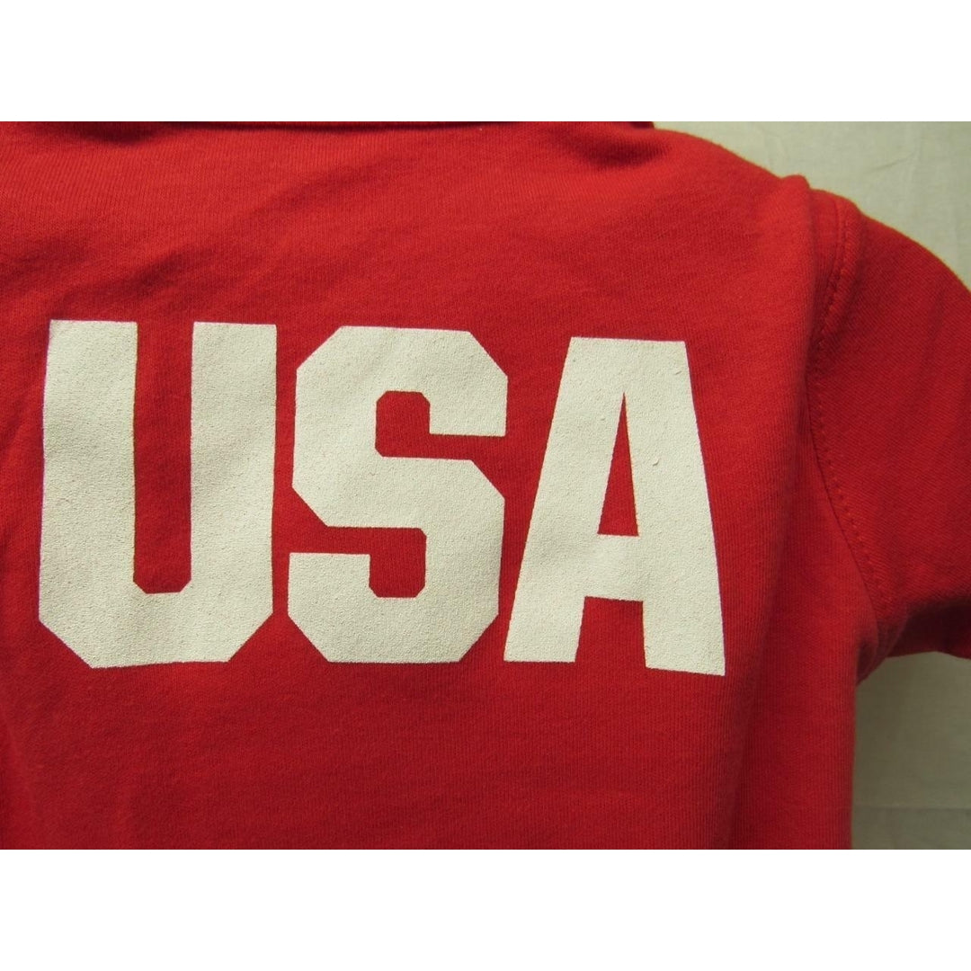 USA Olympic Infants Size 12 Months Red Creeper Image 4