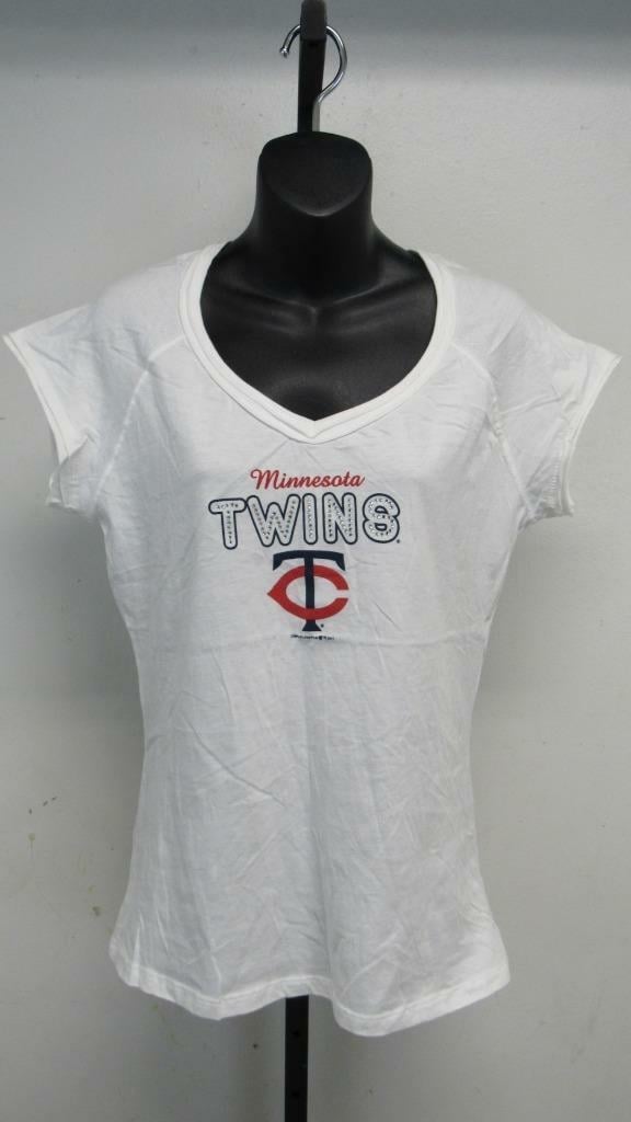 Minnesota Twins Womens Size XL XLarge White Shirt 20 Image 1