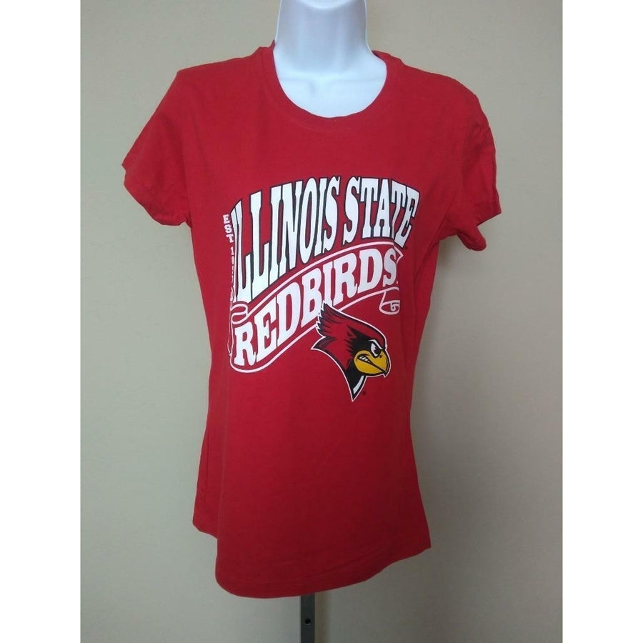 Illinois State Redbirds Womens Size L Large Red Russell Shirt Image 1