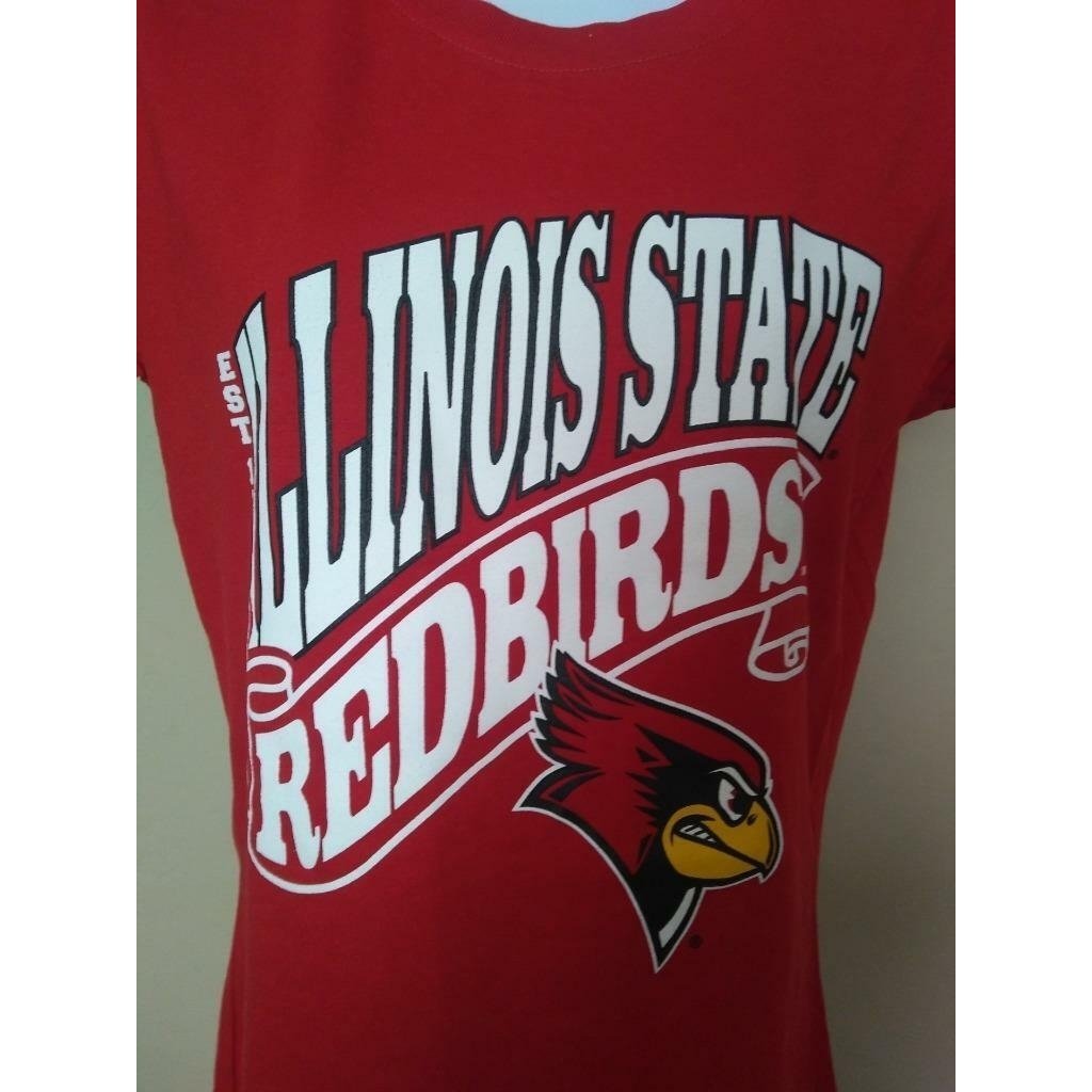 Illinois State Redbirds Womens Size L Large Red Russell Shirt Image 2