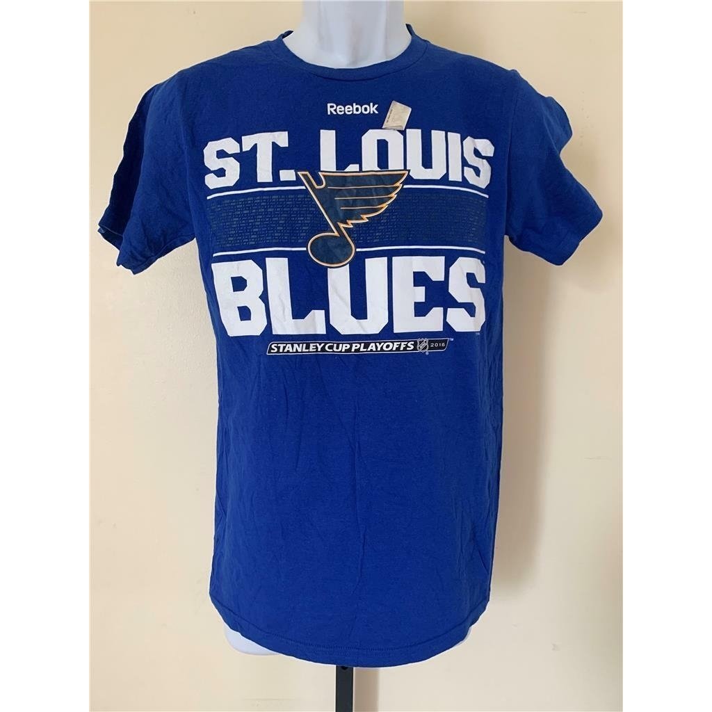 St. Louis Blues Mens Size S Small Blue Adidas Shirt Image 1