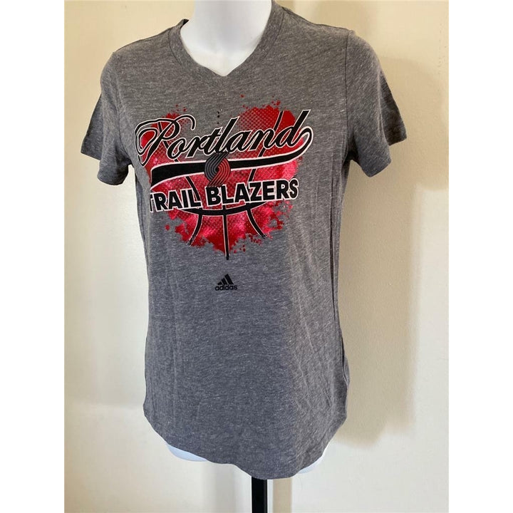 Portland Trail Blazers Girls Size L Large Gray Shirt Image 2