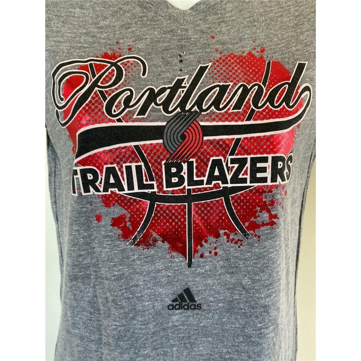 Portland Trail Blazers Girls Size L Large Gray Shirt Image 3