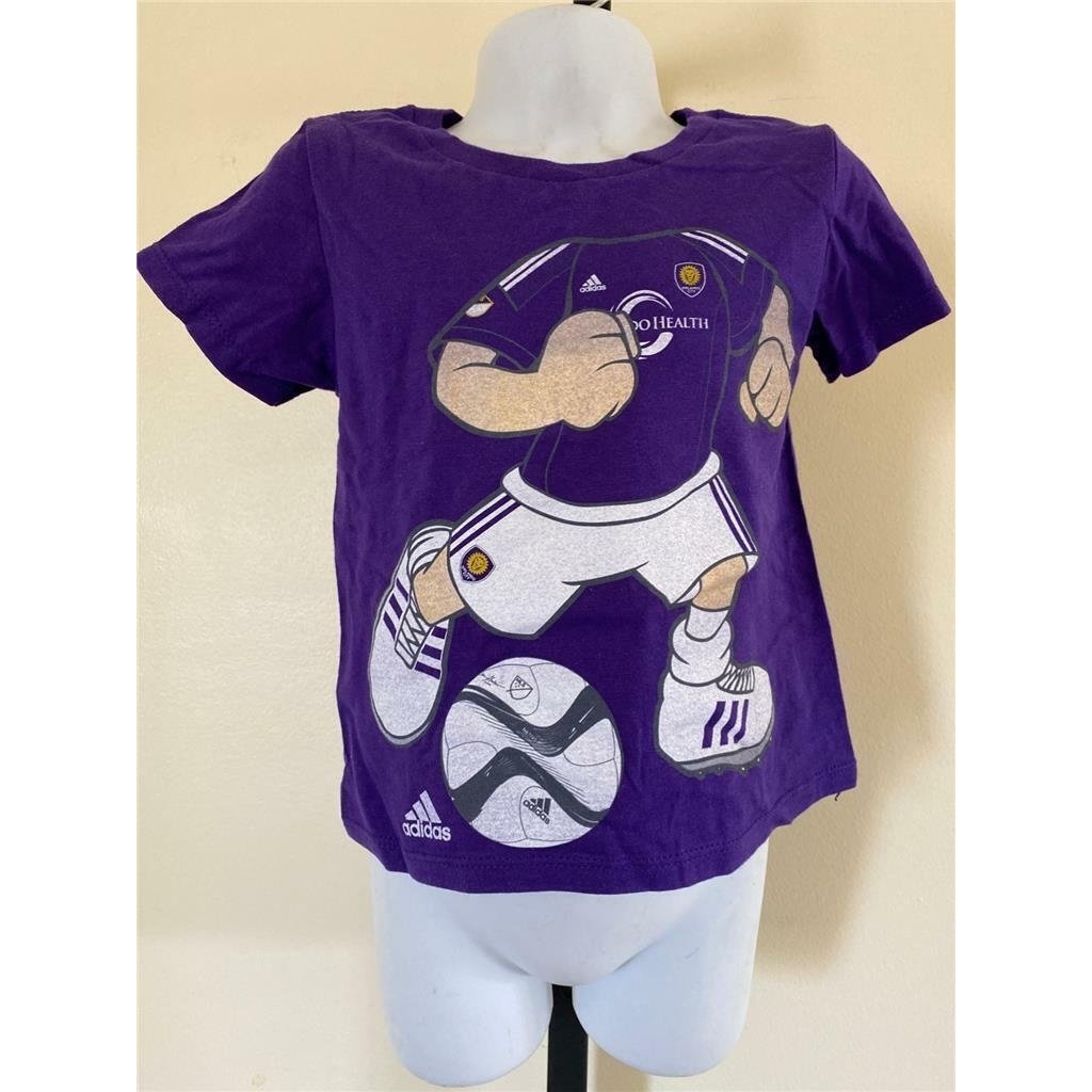 Orlando City FC Kids Size 2T Purple Adidas Shirt Image 1