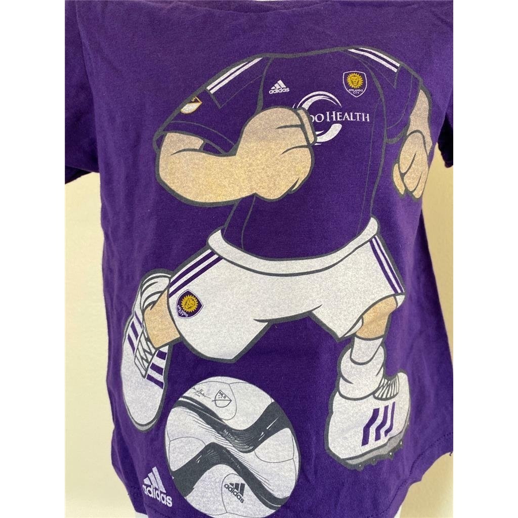 Orlando City FC Kids Size 2T Purple Adidas Shirt Image 3