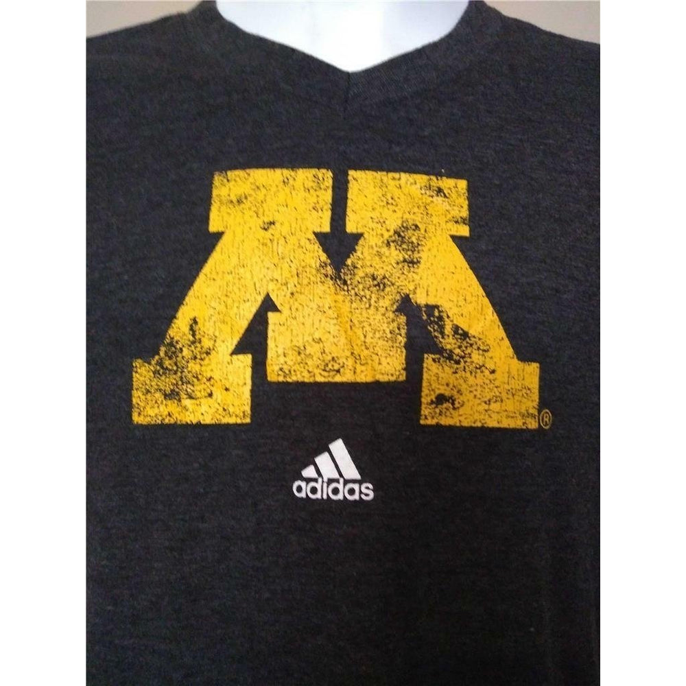 Minnesota Golden Gophers Youth Girls Size M 10/12 Gray Adidas Shirt Image 2