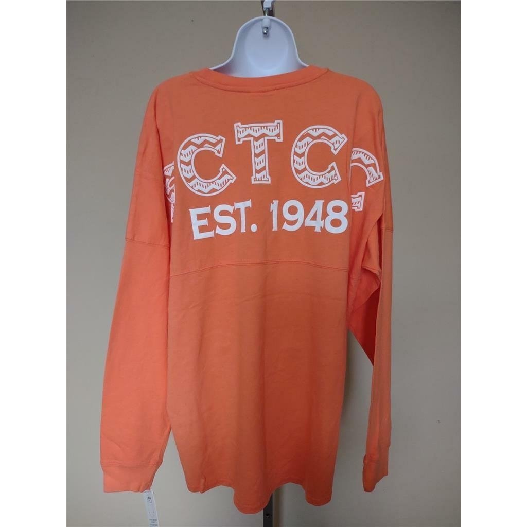 St. Cloud SCTCC Womens Size L Large Orange J. America Oversized Shirt Image 3