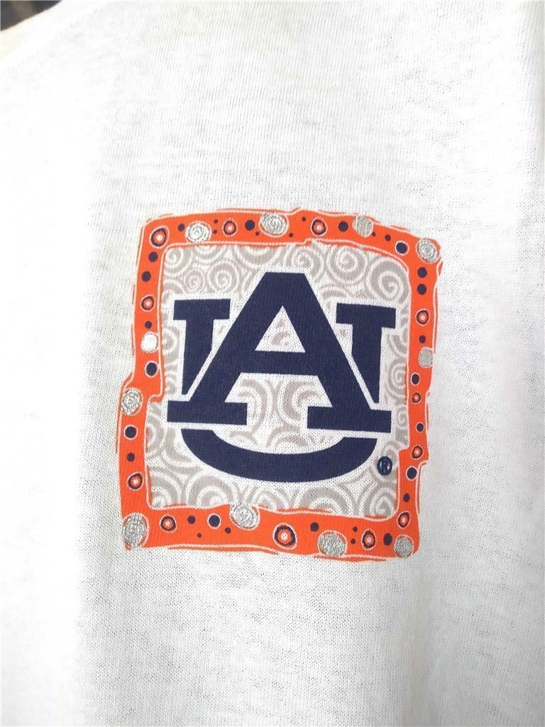 Minor Flaw Auburn Tigers Mens Size L White J. America Shirt Image 2