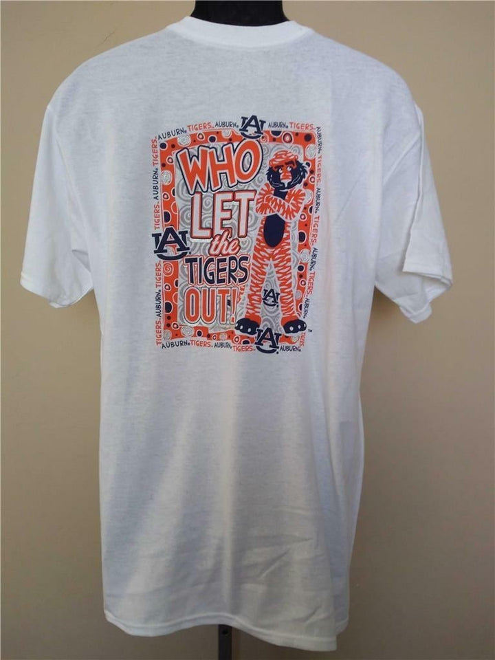 Minor Flaw Auburn Tigers Mens Size L White J. America Shirt Image 4