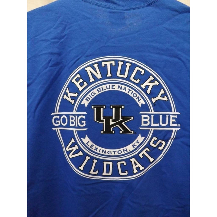 Kentucky Wildcats "Go Big Blue" Mens Size L Large Blue 2-Sided Shirt Image 3