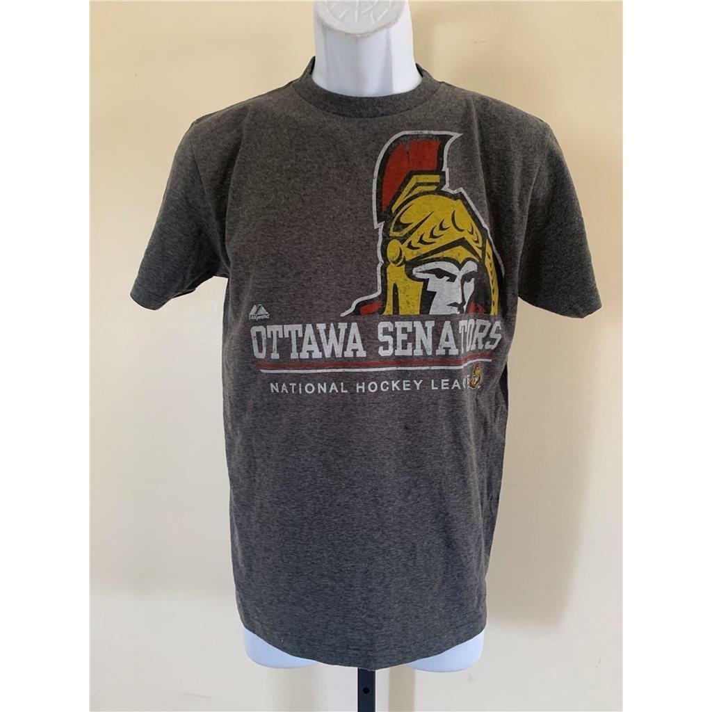 Ottawa Senators Youth Size L Large Gray Shirt Image 1