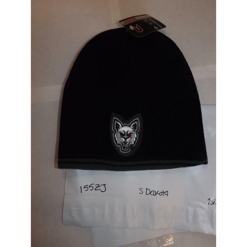 South Dakota Coyotes Mens Adult Size OSFA Black Beanie Hat Image 4