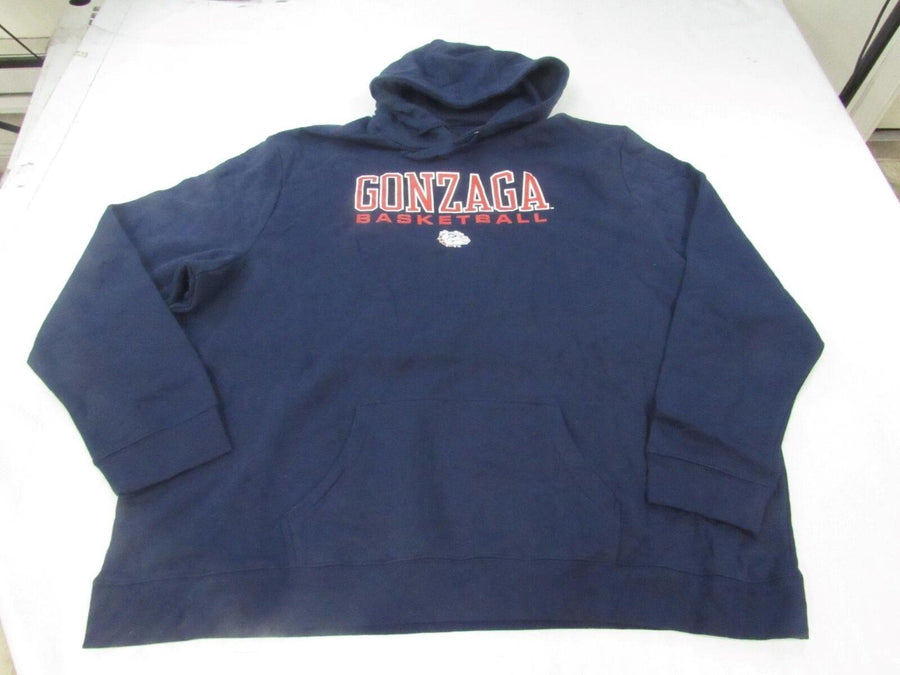 Gonzaga Bulldogs Basketball Mens Size 5XL 5XLarge Navy Blue Hoodie Image 1