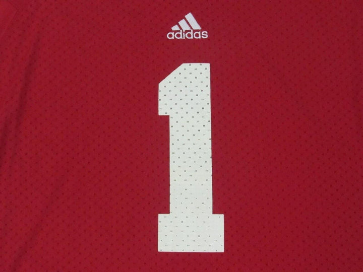 1 Mens Size XL XLarge Red Adidas Jersey Image 3