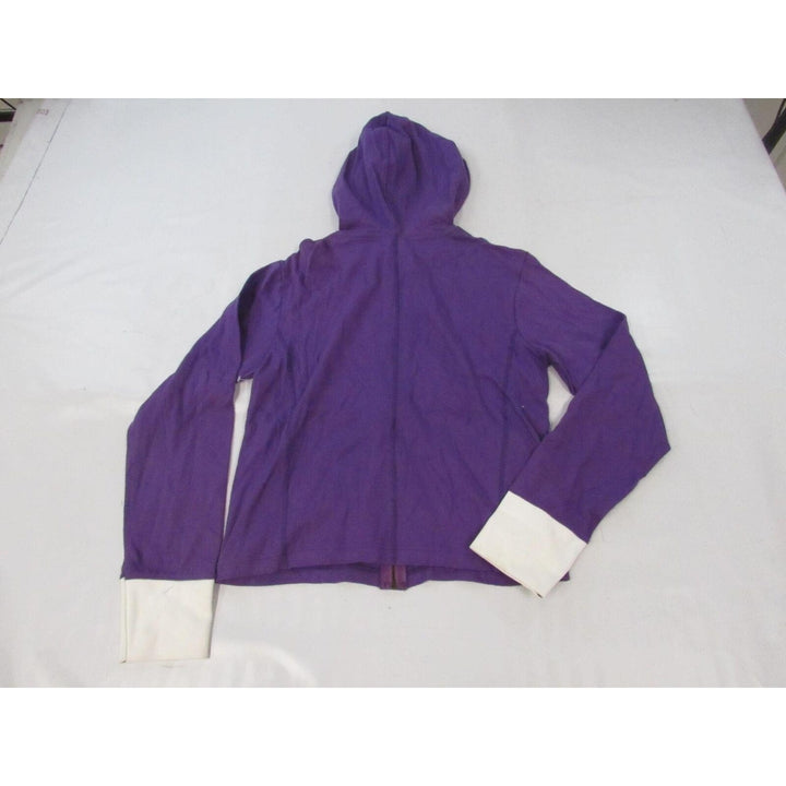 Michigan Wolverines Womens Size M Purple Light-Weight Full-Zip Jacket Hoodie Image 2