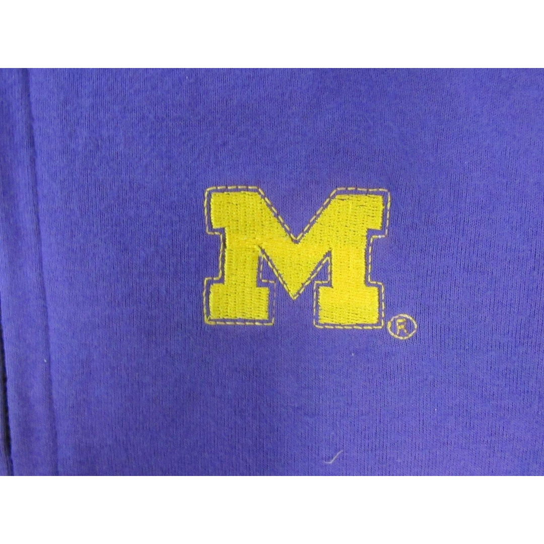 Michigan Wolverines Womens Size M Purple Light-Weight Full-Zip Jacket Hoodie Image 3