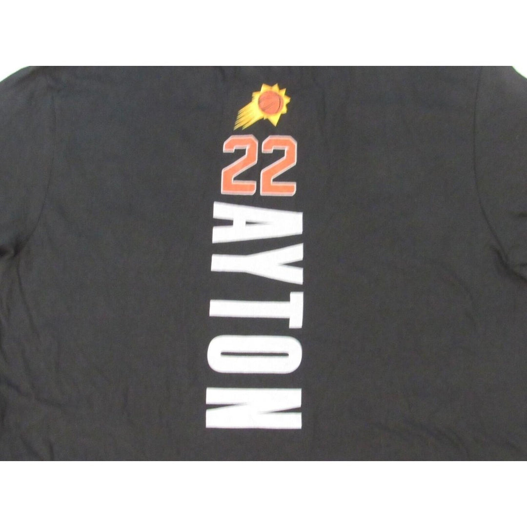 Phoenix Suns 22 Deandre Ayton Mens Size L Large Black Shirt Image 4