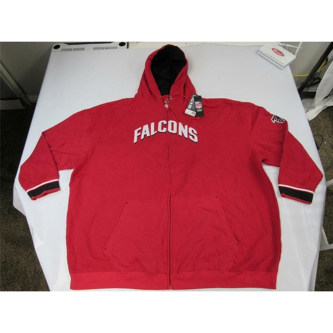 Atlanta Falcons Mens Size 6XL Full Zip Majestic Hoodie Jacket Image 3