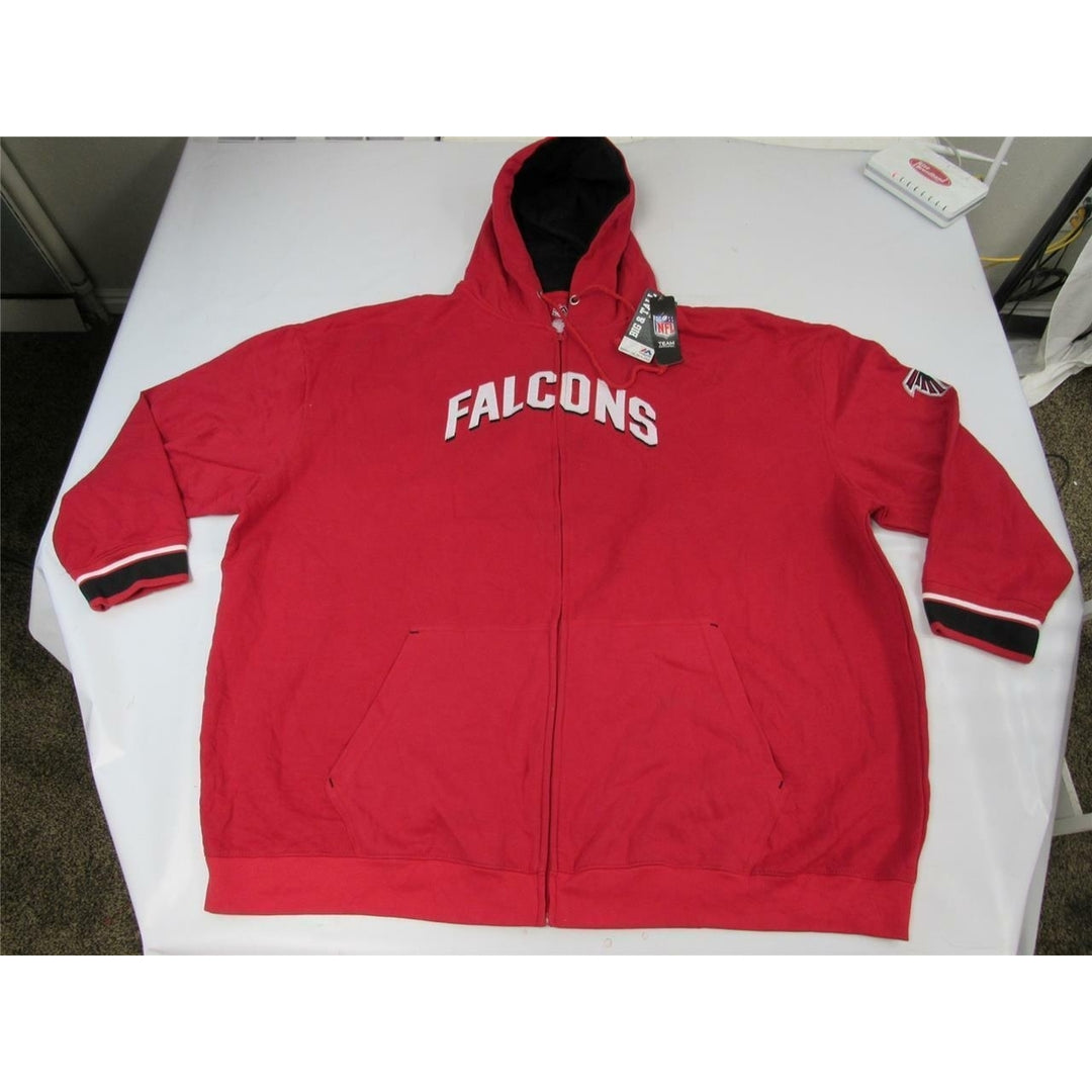 Atlanta Falcons Mens Size 6XL Full Zip Majestic Hoodie Jacket Image 4