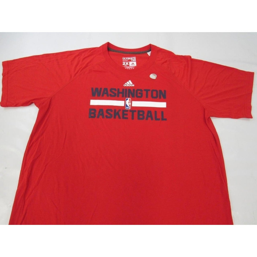 Washington Wizards Basketball Mens Size 2XL-Tall Adidas Climalite Shirt Image 4