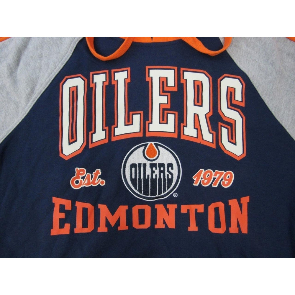 Edmonton Oilers Est. 1979 Mens Size L Large G-III Multi-Color Hoodie Image 2