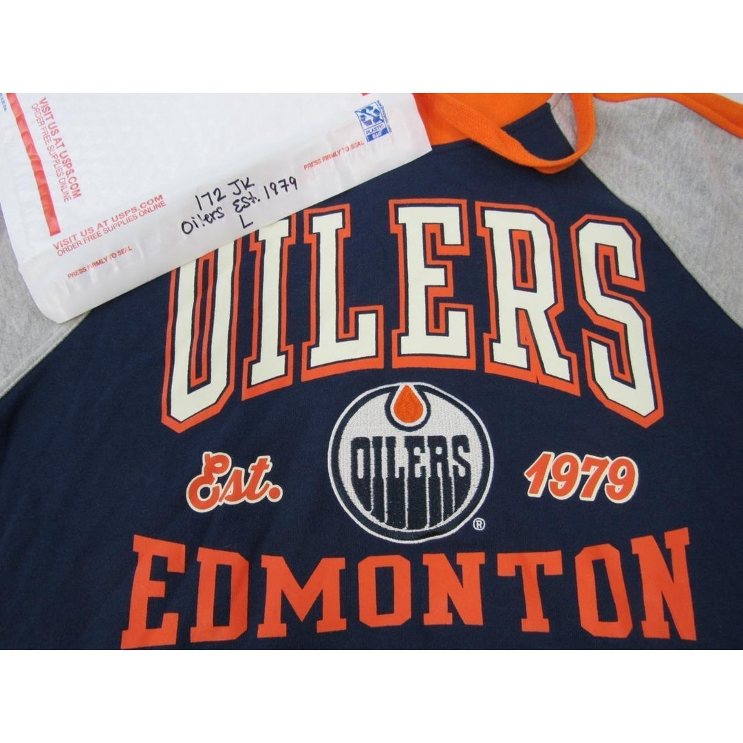 Edmonton Oilers Est. 1979 Mens Size L Large G-III Multi-Color Hoodie Image 6