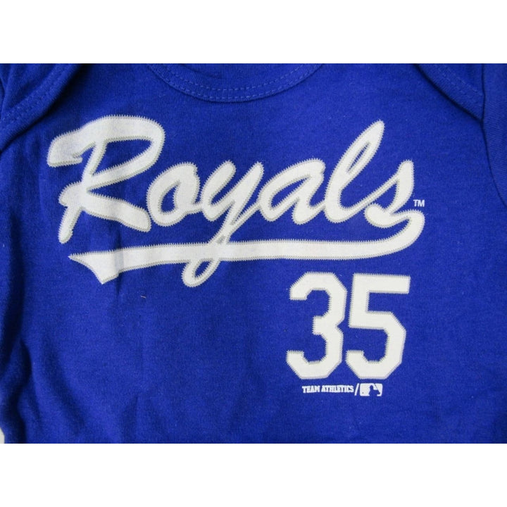 Kansas City Royals 35 Eric Hosmer 12 Month Child Blue Creeper Image 3