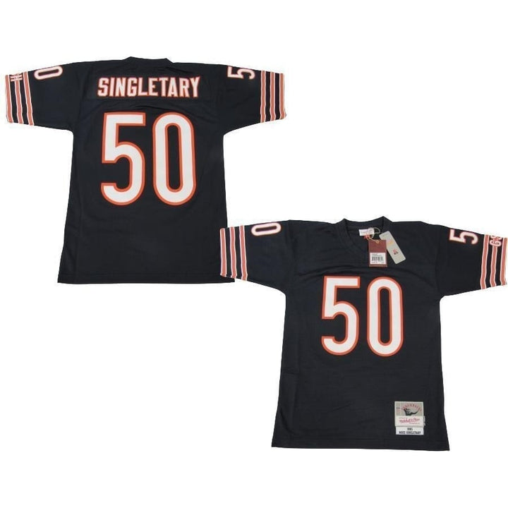 1985 Mike Singletary 50 Bears Mens Size S Mitchell and Ness Legacy Jersey 150 Image 1