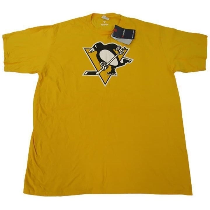 Pittsburgh Penguins Mens Size XL XLarge Yellow Shirt Image 1