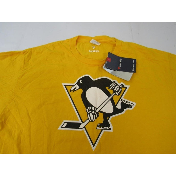 Pittsburgh Penguins Mens Size XL XLarge Yellow Shirt Image 3