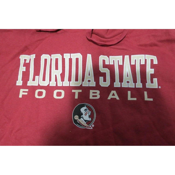 Florida State Seminoles Football Mens Size 3XL 3XLarge Red Hoodie Image 3