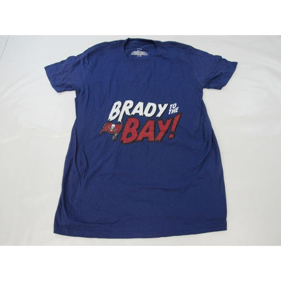 Tampa Bay Buccaneers Tom Brady Mens Size M Medium Steel Blue Shirt Image 1