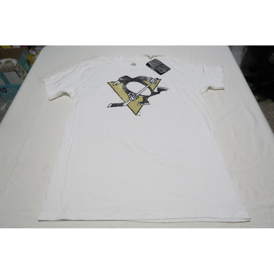 Pittsburgh Penguins Mens Size M Medium White Shirt Image 1