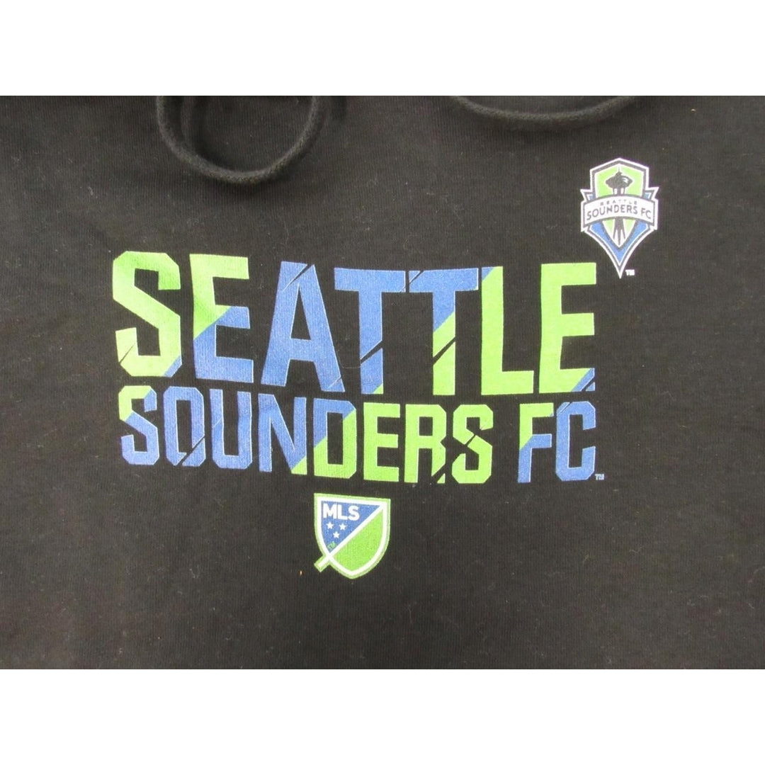 Seattle Sounders FC Mens Size S Small Black Hoodie Image 3