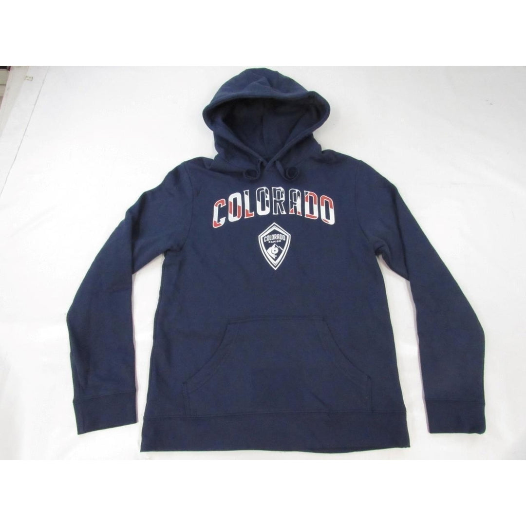 Colorado Rapids Patriotic Mens Size M Medium Navy Blue Hoodie Image 1