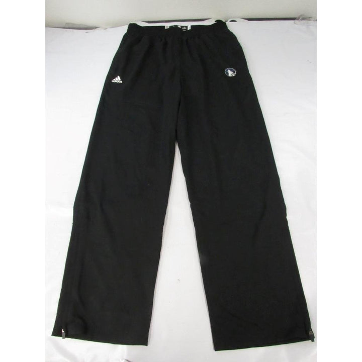 Minnesota Timberwolves Mens Size 2XL 2XLarge Black Adidas Sweat pants Image 1