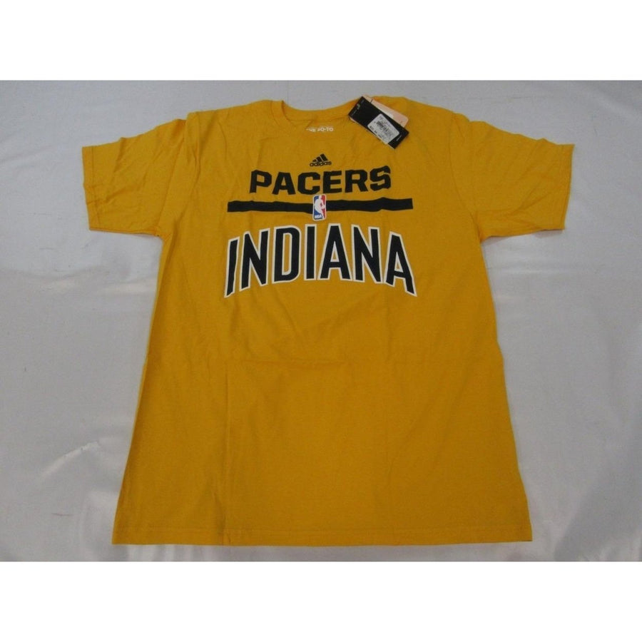 Indiana Pacers Mens Size L Large Gold Adidas Shirt 22 Image 1