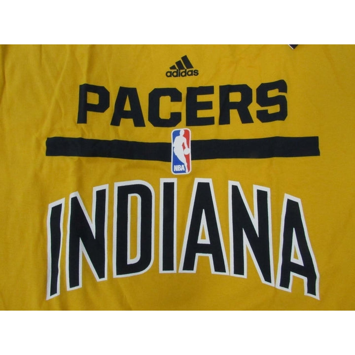 Indiana Pacers Mens Size L Large Gold Adidas Shirt 22 Image 3