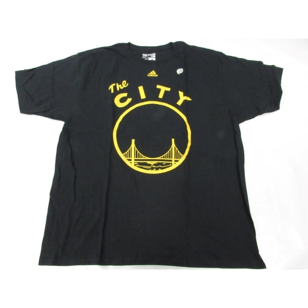 Golden State Warriors "The City" Mens Size 2XL Black Adidas Shirt Image 1