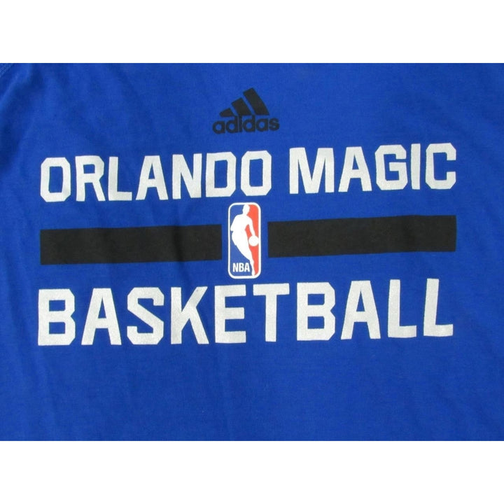 Orlando Magic Mens Size S Small Blue Adidas Climalite Long Sleeve Shirt Image 3