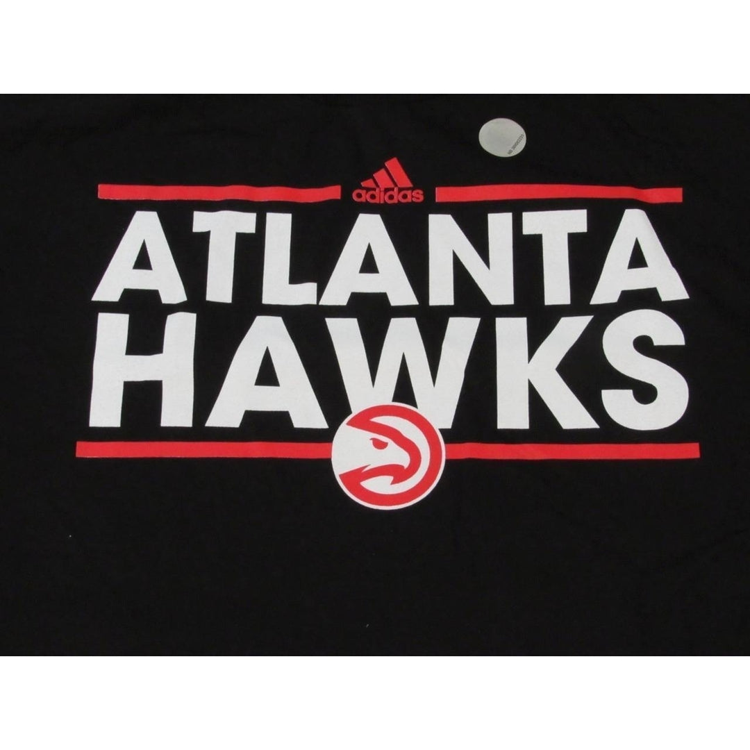 Atlanta Hawks Mens Size 2XL Black Long Sleeve Adidas Shirt Image 3