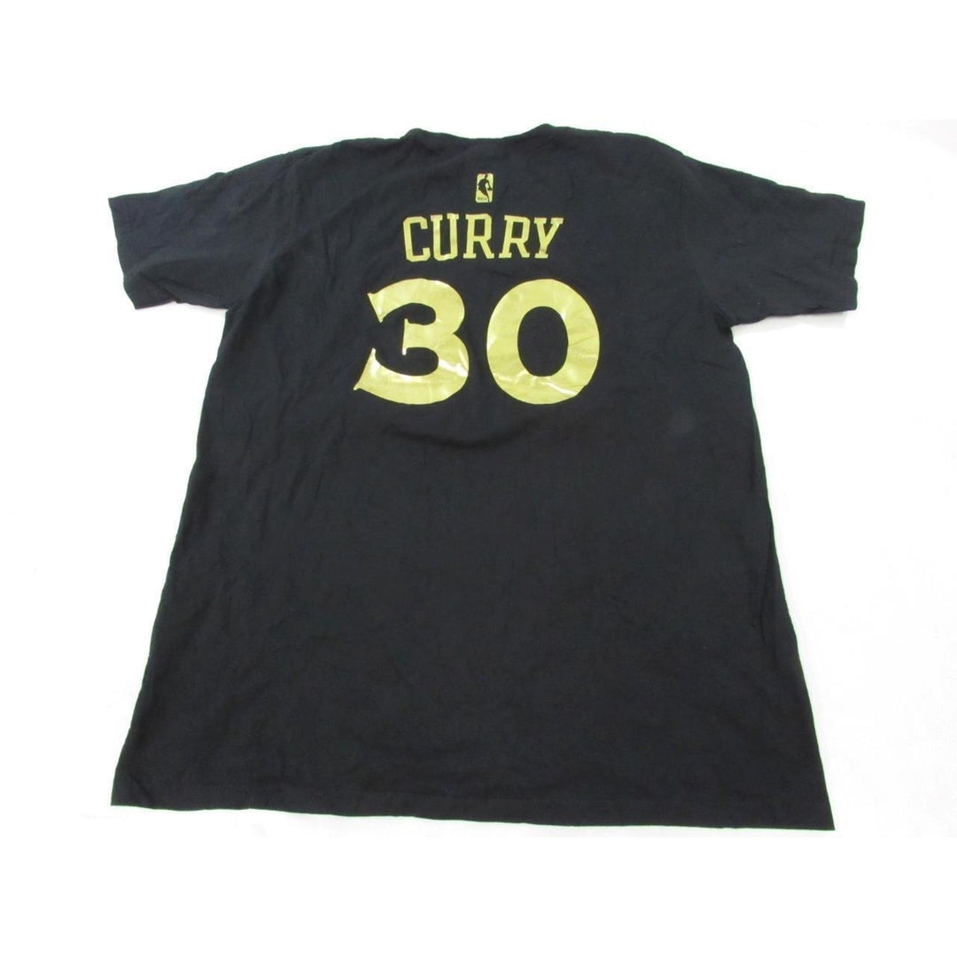 Golden State Warriors 30 Stephen Curry Mens Size L Black Adidas Shirt 32 Image 2