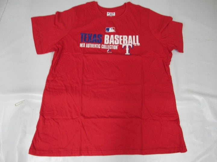 Texas Rangers Womens Plus Size 1X Red Majestic Shirt Image 1