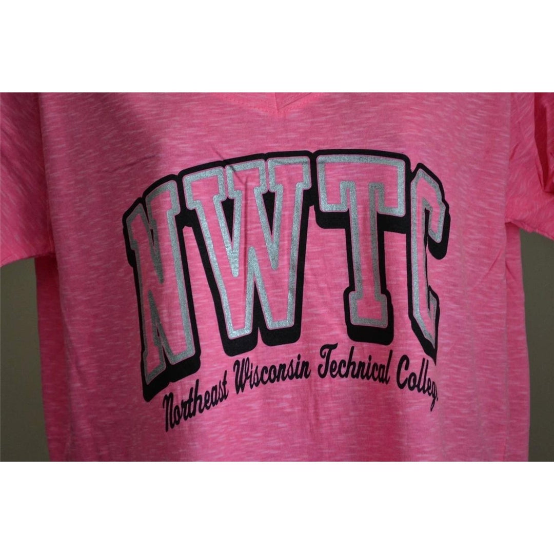 Northeast Wisconsin Technical College WOMENS 2XLARGE 2XL Pink Shirt Image 2