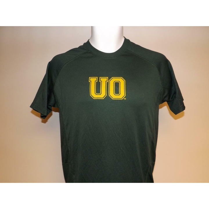 Oregon Ducks Mens Size S Small Performance Polyester Green Shirt Image 2