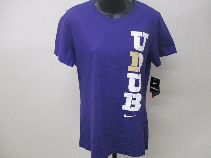 Washington Huskies Women Size XL XLarge Purple Nike Shirt MSRP 25 Image 2